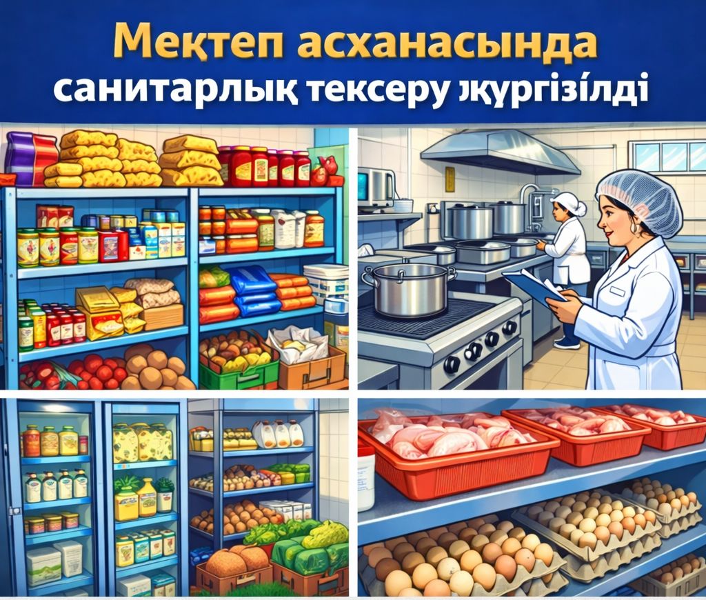 Мектеп асханасына жоспарлы тексеру